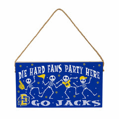 South Dakota State University Halloween Wood Wall Sign, 6x11, Collegiate, Home