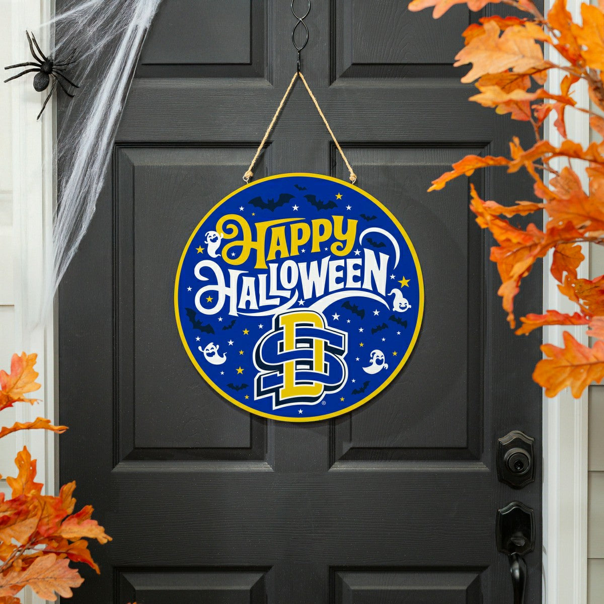 South Dakota State University Halloween Round Door Décor with Hanging , Collegiate, Home