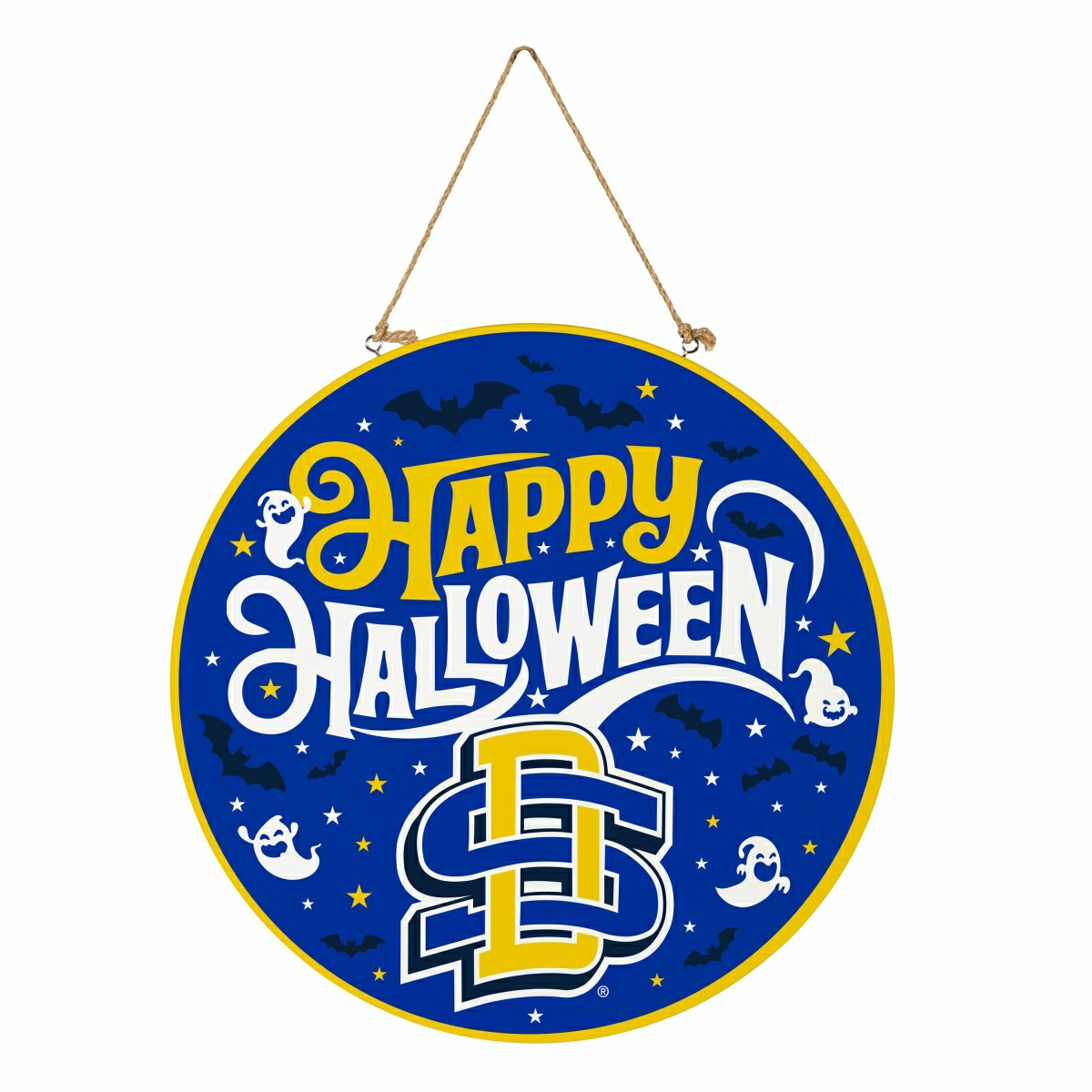 South Dakota State University Halloween Round Door Décor with Hanging , Collegiate, Home