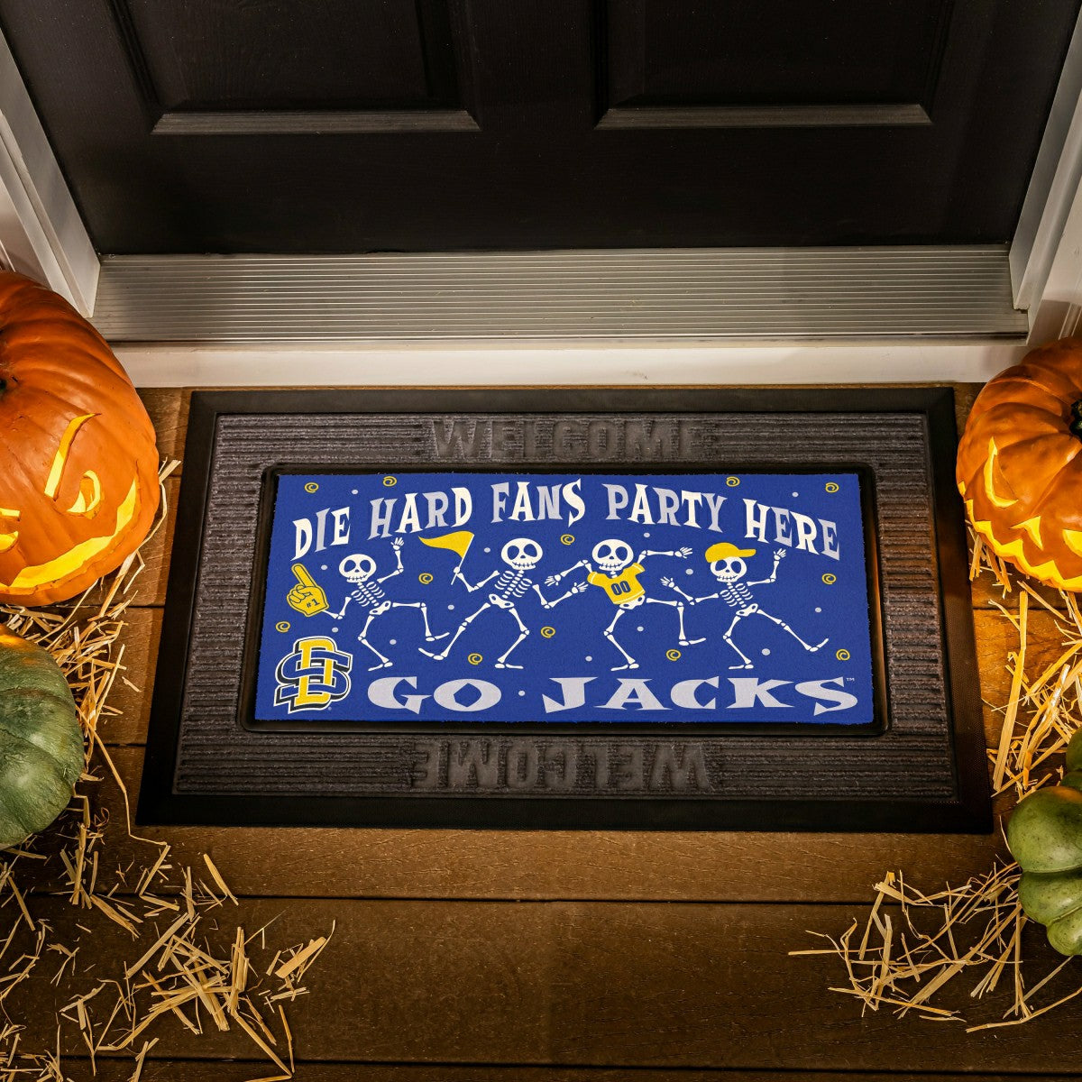 South Dakota State University Flocked Coir Halloween Sassafras Switch , Collegiate