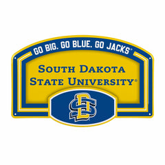 South Dakota State University USA Embossed Steel Wall Sign, 11" x 17", Collegiate, Home