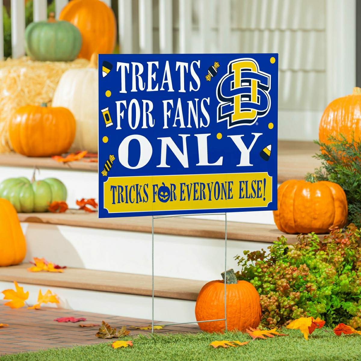 South Dakota State University Yard Sign, Halloween Treats for Fans, Collegiate, Home