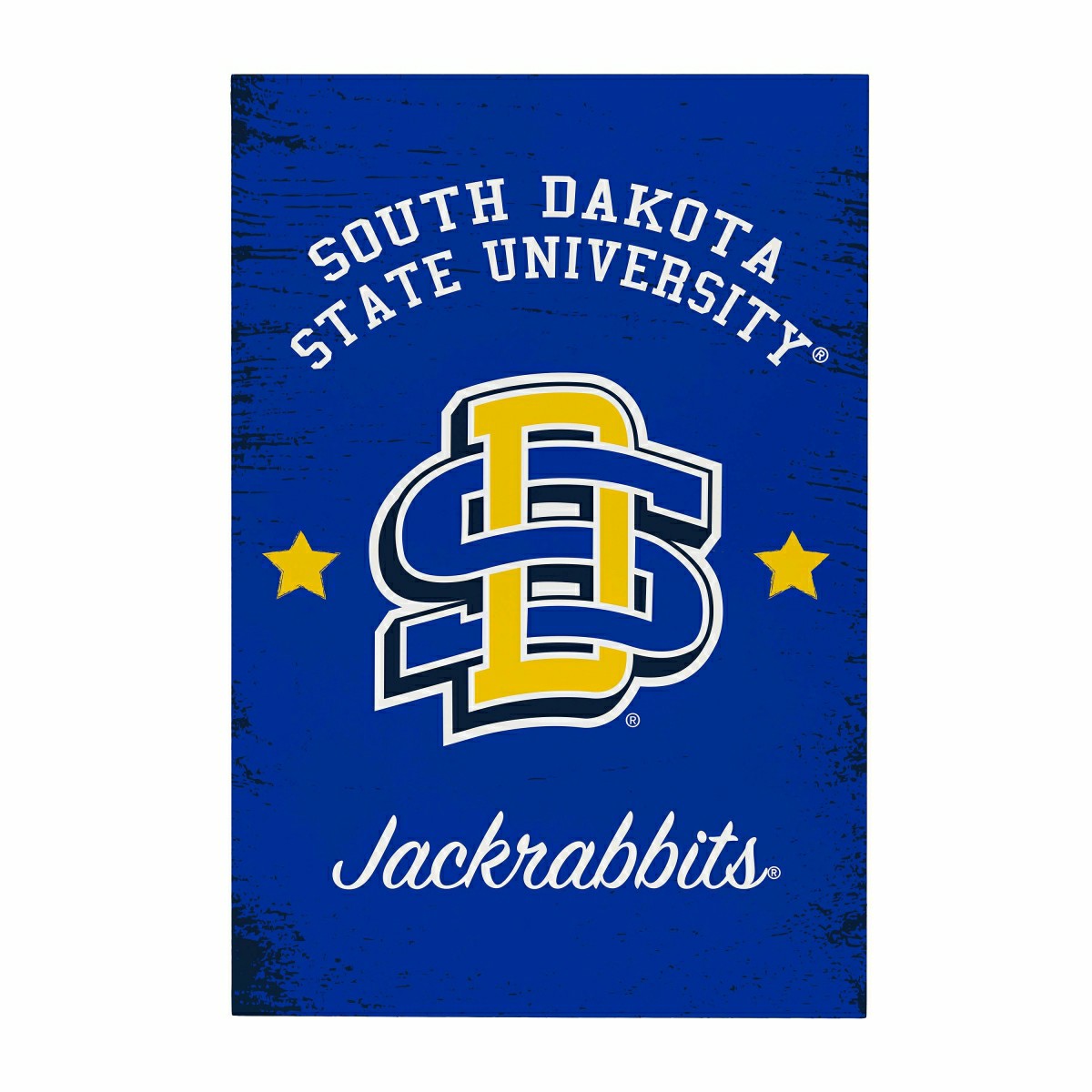 South Dakota State University Wood Wall Sign, 16x24, Collegiate, Home