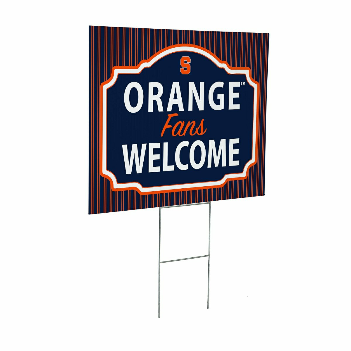Syracuse University Coroplast Yard Sign, "Fans Welcome", Collegiate, Home