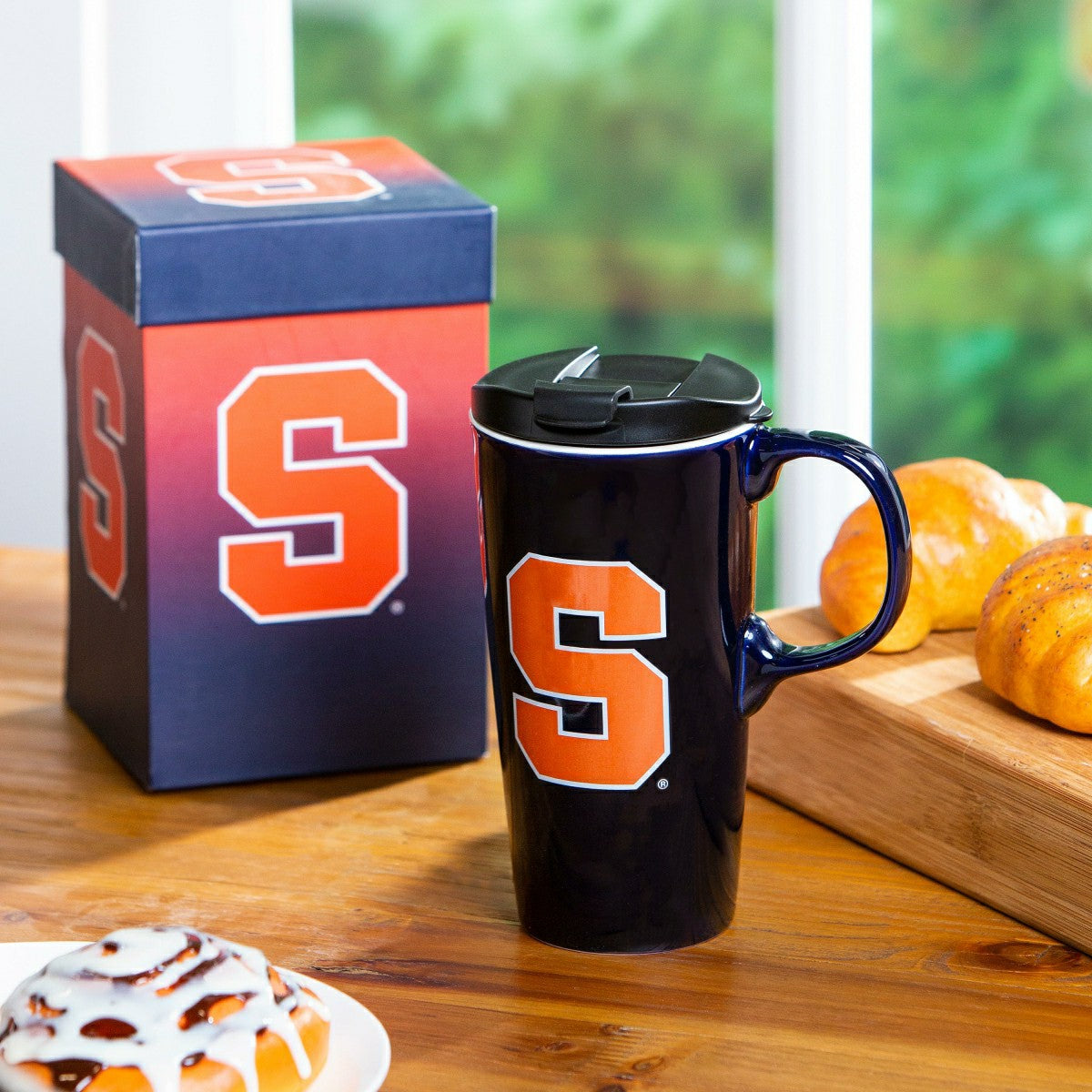 Syracuse University, 17oz Boxed Travel Latte, Collegiate, Home