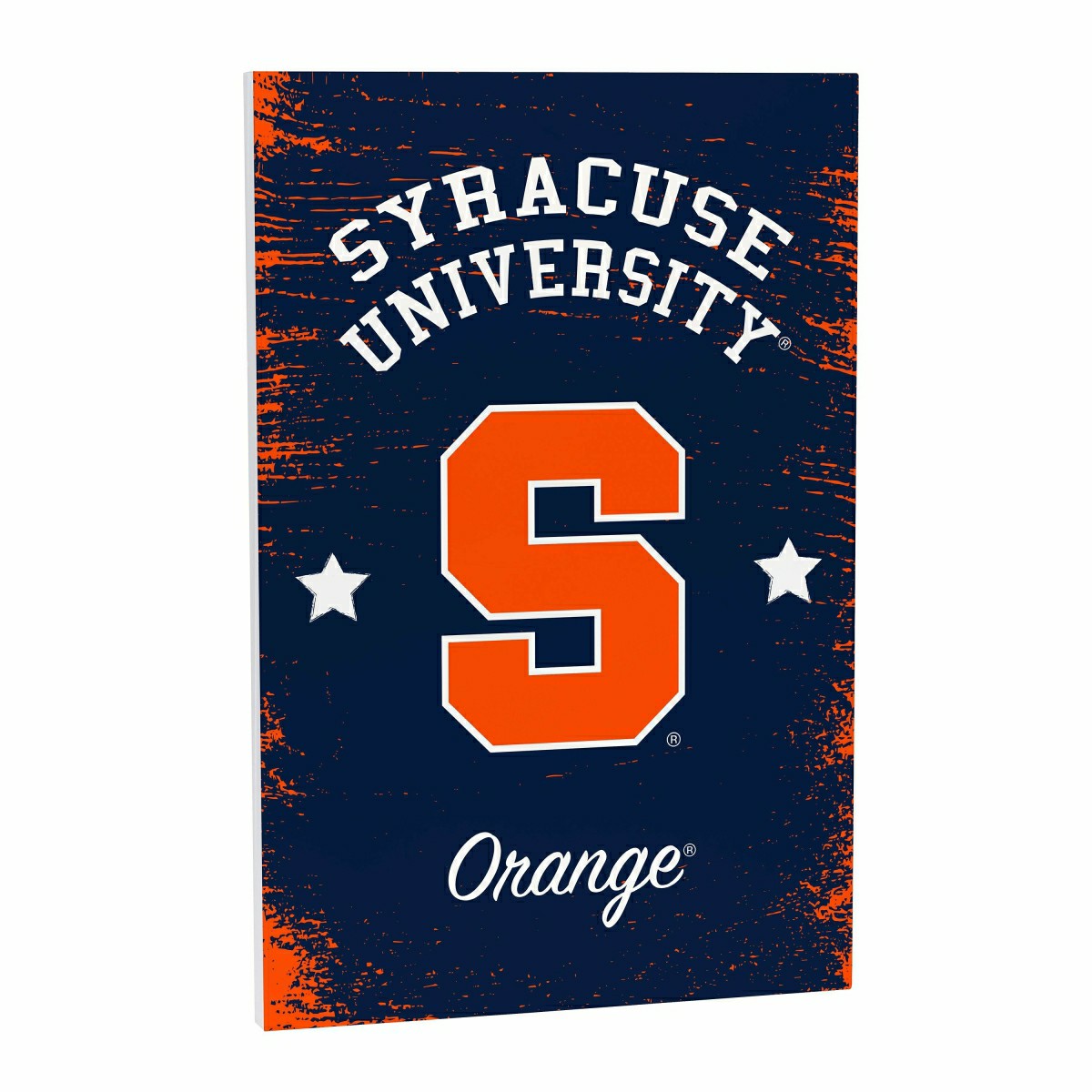 Syracuse University Wood Wall Sign, 16x24, Collegiate, Home