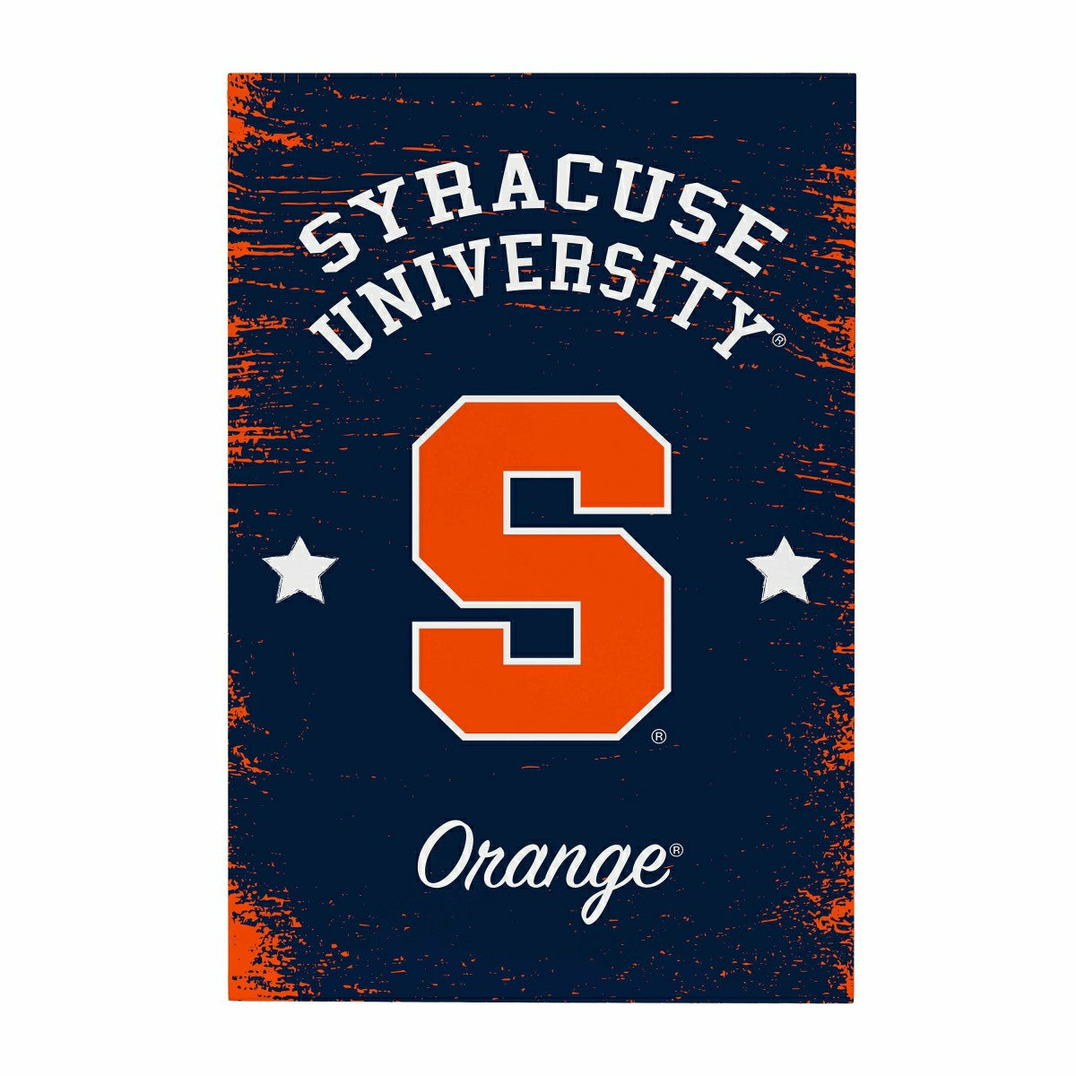 Syracuse University Wood Wall Sign, 16x24, Collegiate, Home
