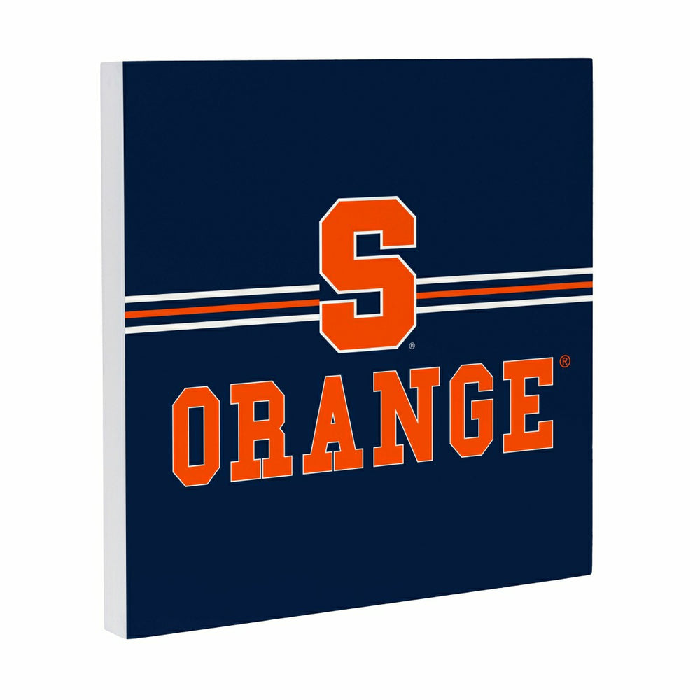 Syracuse University Wood Wall Sign, 12x12, Collegiate, Home