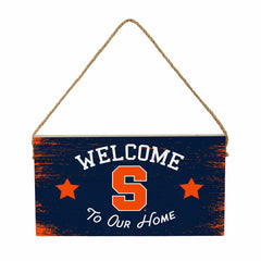 Syracuse University Wood Wall Sign, 6x11, Collegiate, Home