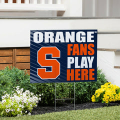 Syracuse University Coroplast Yard Sign "Fans Play Here", Collegiate, Home