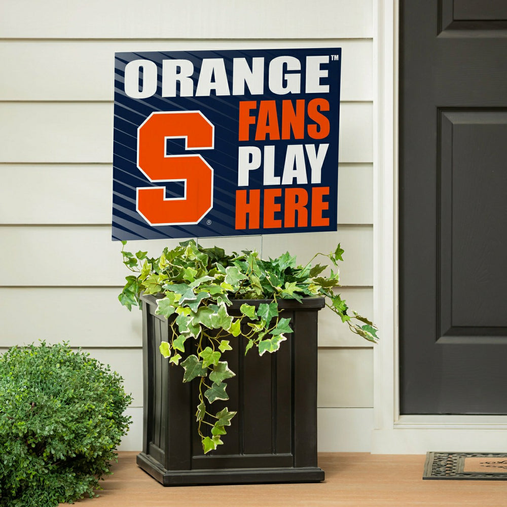 Syracuse University Coroplast Yard Sign "Fans Play Here", Collegiate, Home