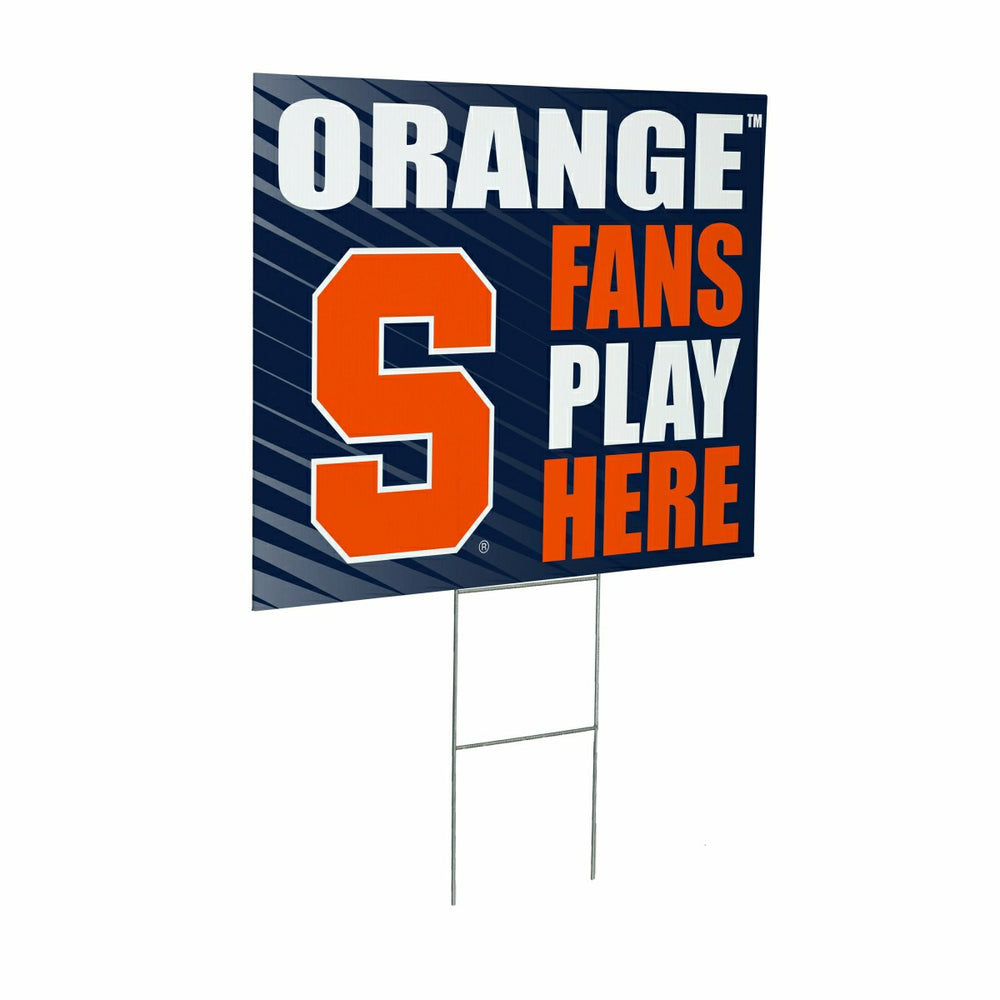 Syracuse University Coroplast Yard Sign "Fans Play Here", Collegiate, Home