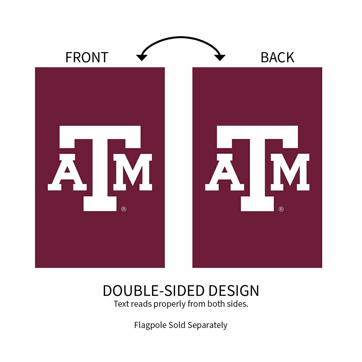 Applique Flag, Reg, Texas A&M, Collegiate, Home