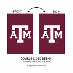 Applique Flag, Reg, Texas A&M, Collegiate, Home