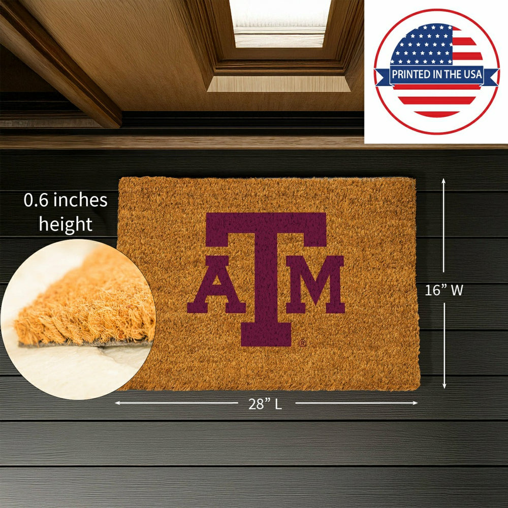 Coir Mat, 16"x28", Texas A&M, Collegiate