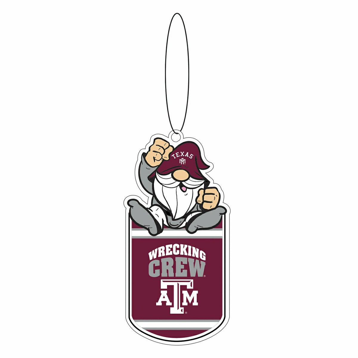 Texas A&M Gift Tag Ornament, Gnome Fan, Collegiate, Home