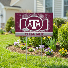 Texas A&M Yard Sign, Patriotic, Collegiate, Home