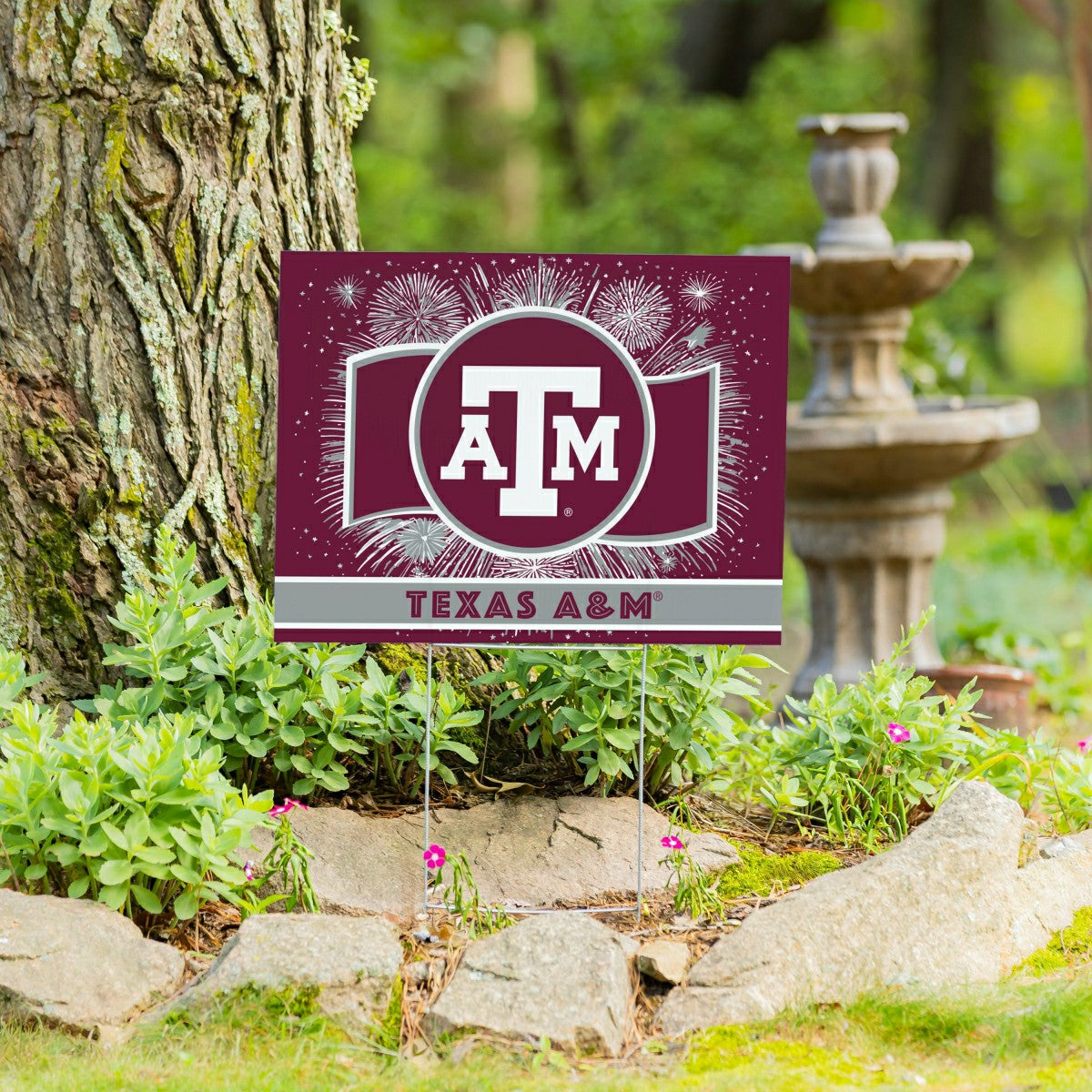 Texas A&M Yard Sign, Patriotic, Collegiate, Home