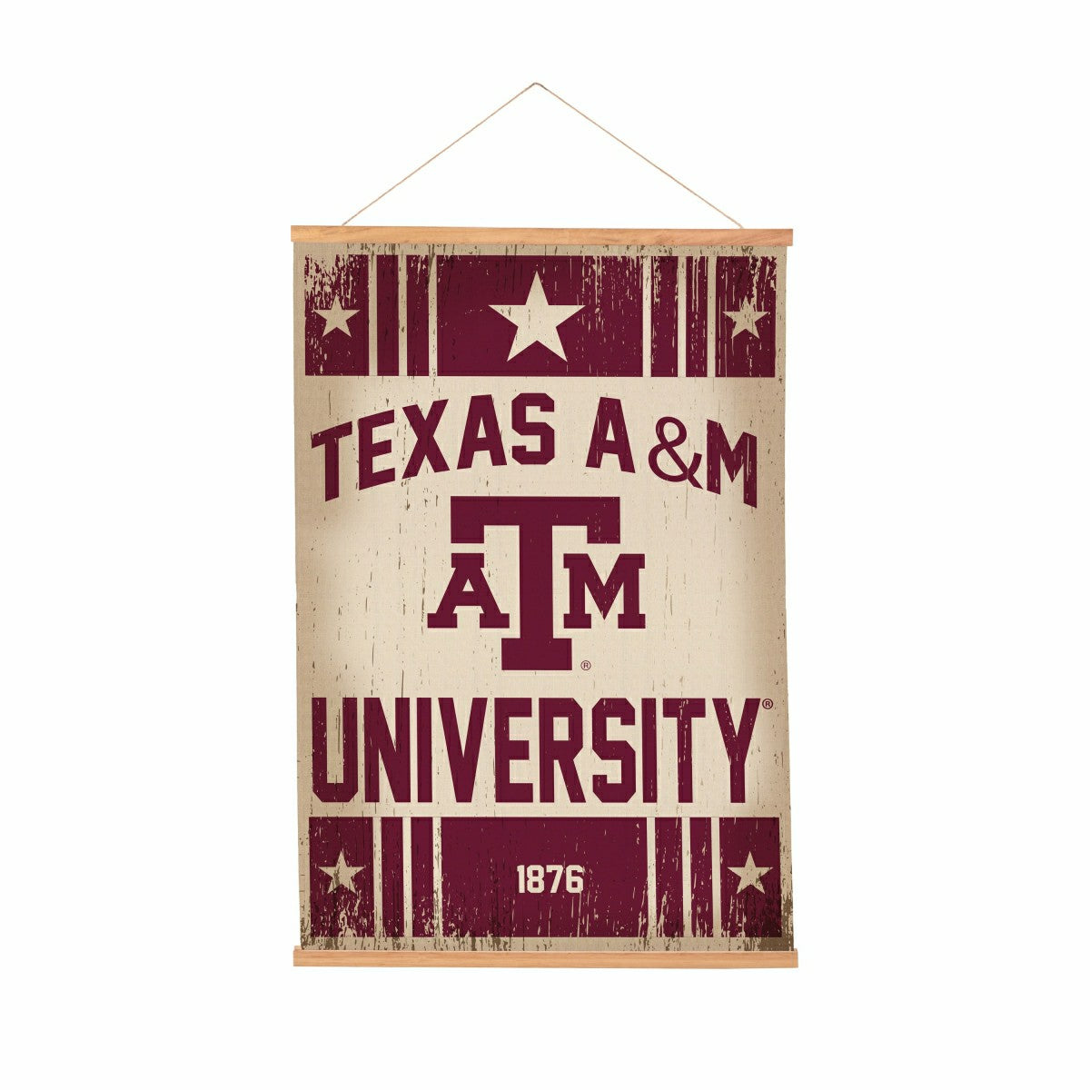 Texas A&M, Canvas Wall Tapestry, Medium, 36x24, Collegiate, Home