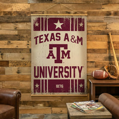 Texas A&M, Canvas Wall Tapestry, Large, 54x36, Collegiate, Home