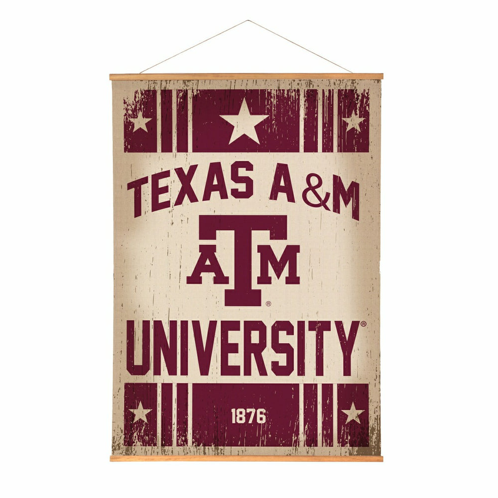 Texas A&M, Canvas Wall Tapestry, Large, 54x36, Collegiate, Home