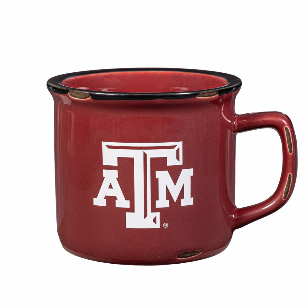 Texas A&M Ceramic Camp Cup with Enamel Finish, 14oz, Collegiate, Home