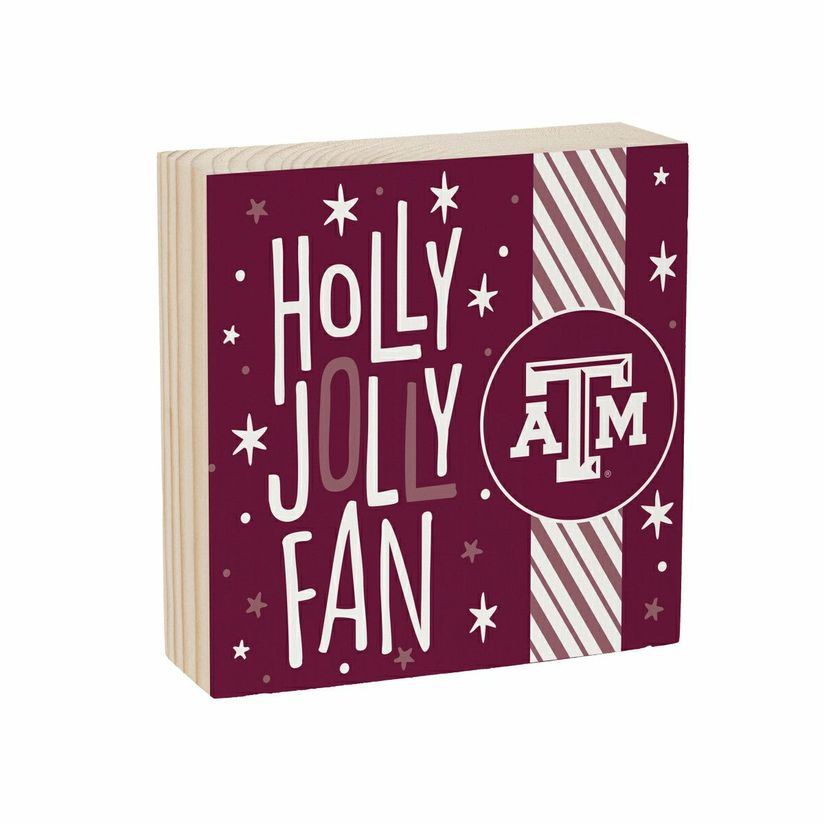 Texas A&M Block, Holiday, 6x6, Collegiate, Home