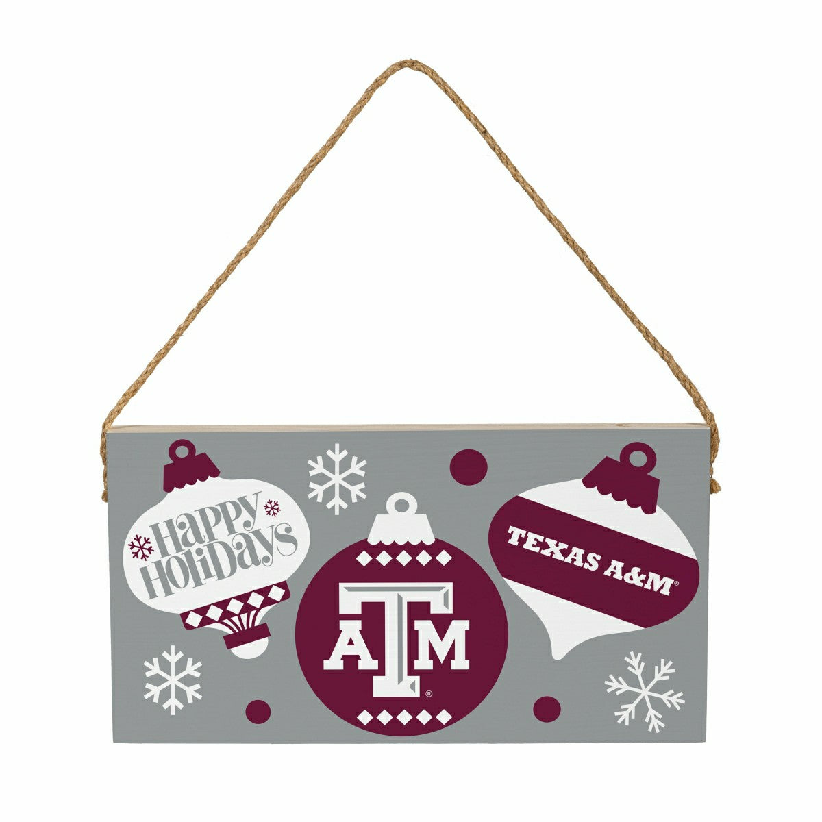 Texas A&M Holiday Wood Wall Sign, 6x11, Collegiate, Home