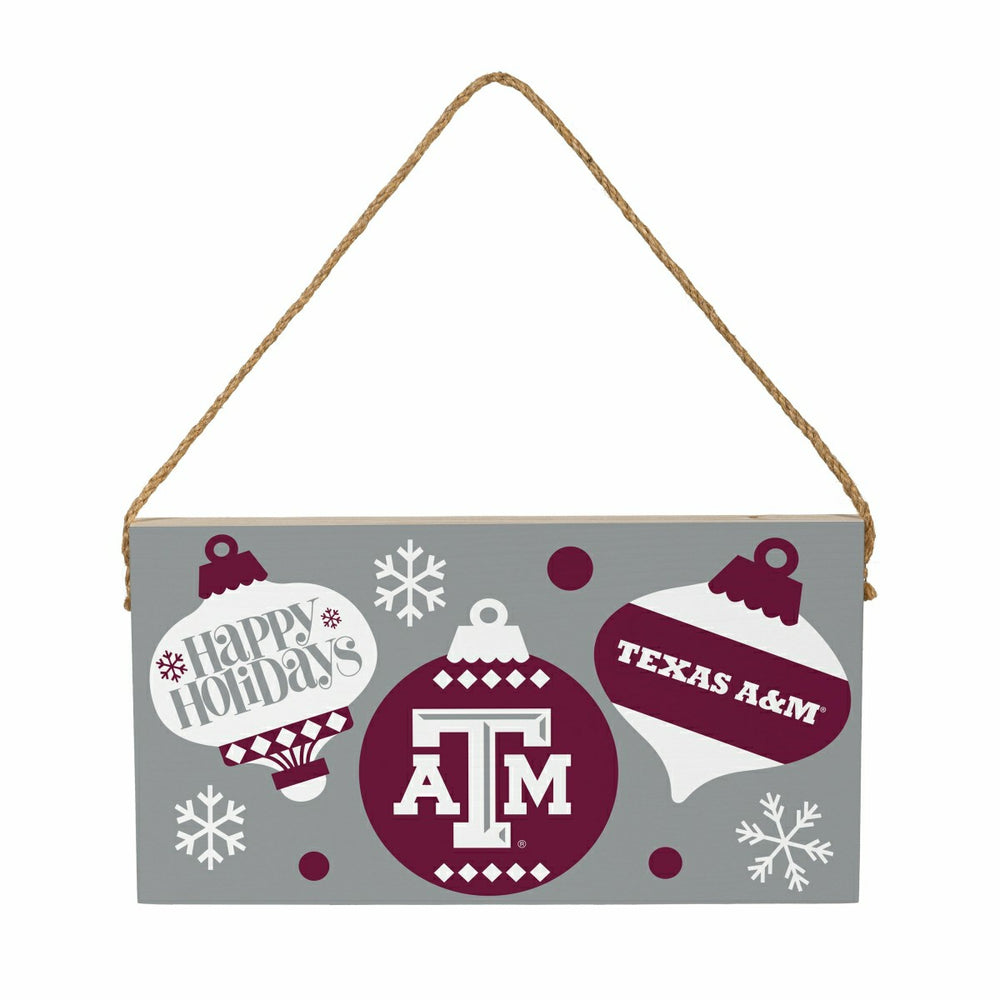 Texas A&M Holiday Wood Wall Sign, 6x11, Collegiate, Home