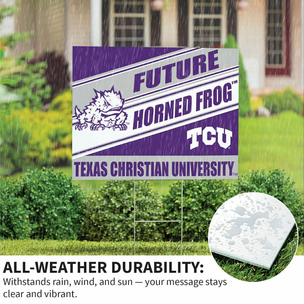 Texas Christian University Coroplast Yard Sign, Future Student, Collegiate, Home