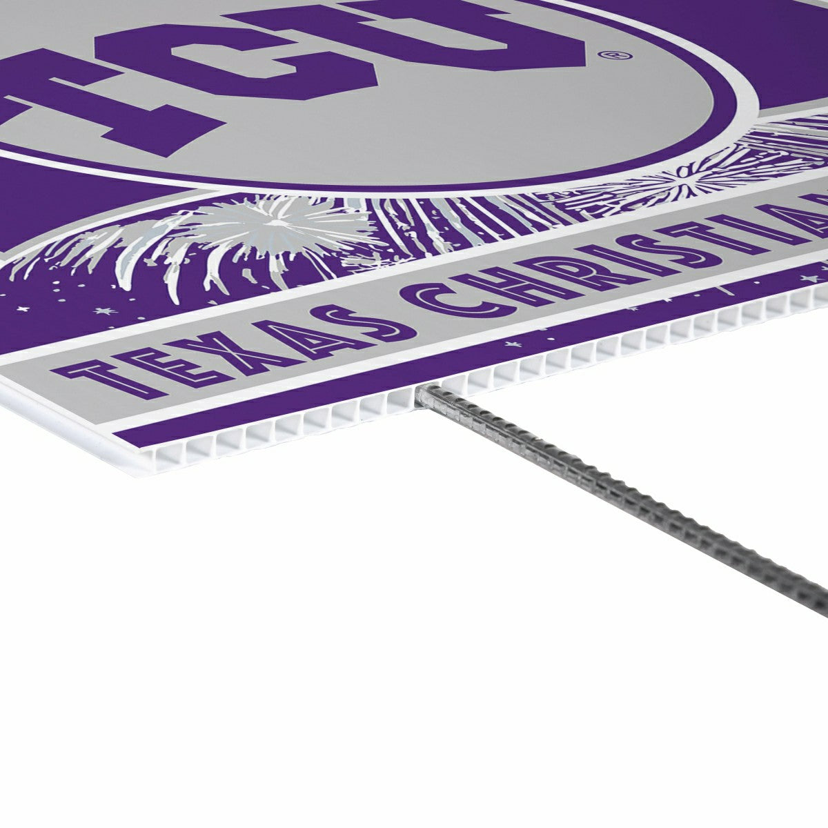 Texas Christian University Yard Sign, Patriotic, Collegiate, Home