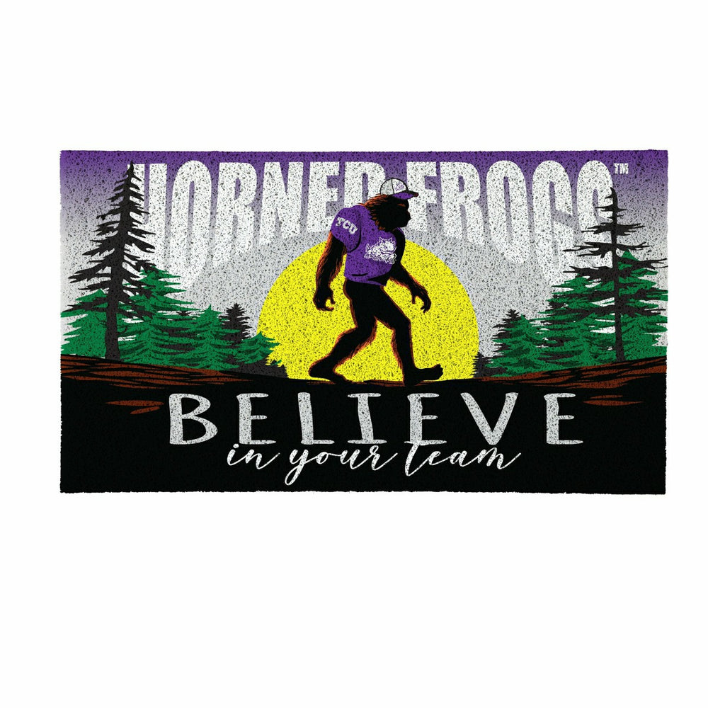 Texas Christian University Bigfoot PVC Mat, 28"x16", Collegiate
