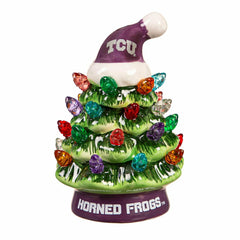4" Mini LED Tabletop Christmas Tree, Set of 2, Texas Christian Univers, Collegiate, Home