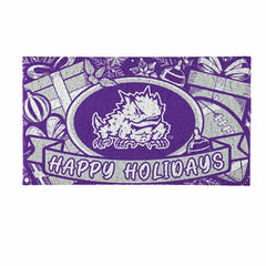 Texas Christian University Holiday PVC Mat, 28"x16", Collegiate