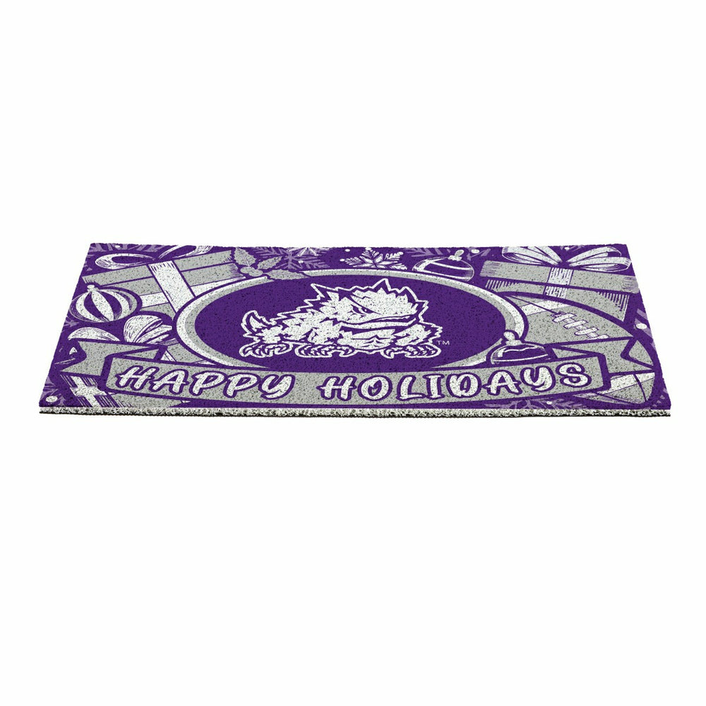 Texas Christian University Holiday PVC Mat, 28"x16", Collegiate