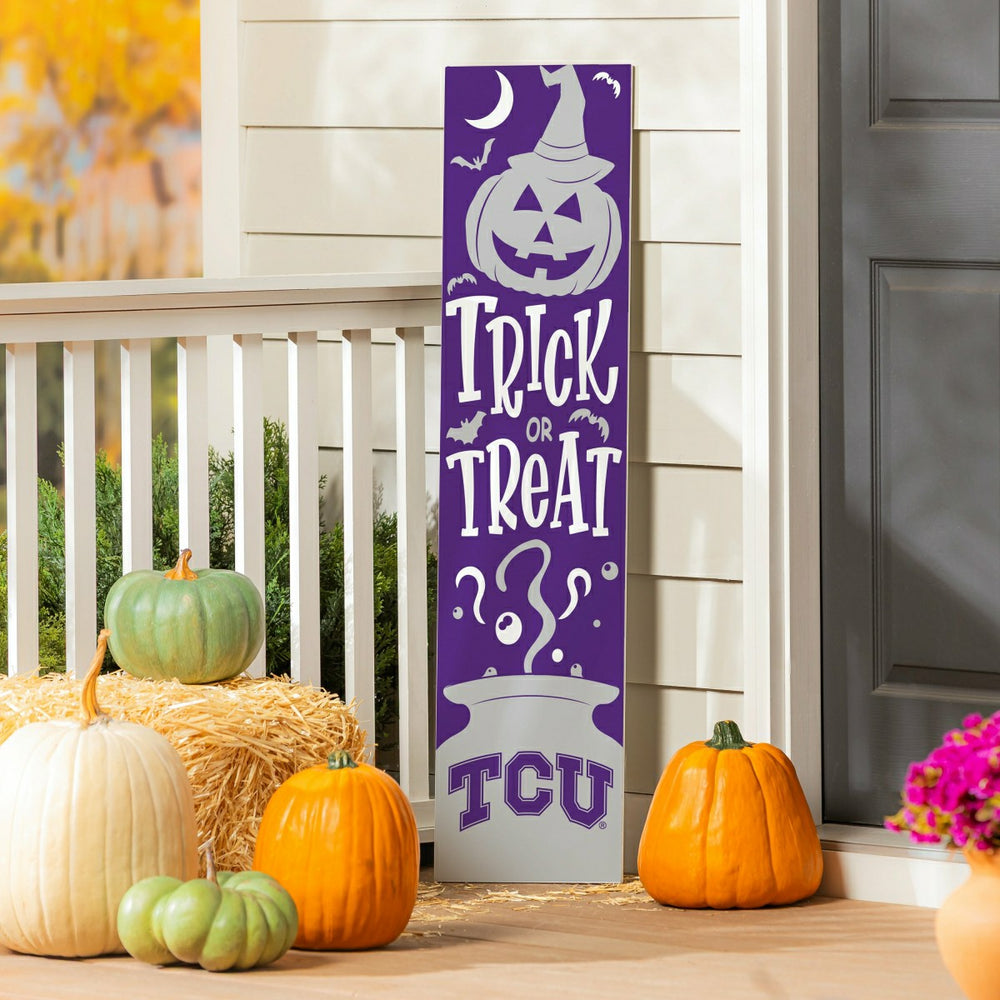 47" Double Sided Leaner, Texas Christian University, Halloween, Collegiate, Home