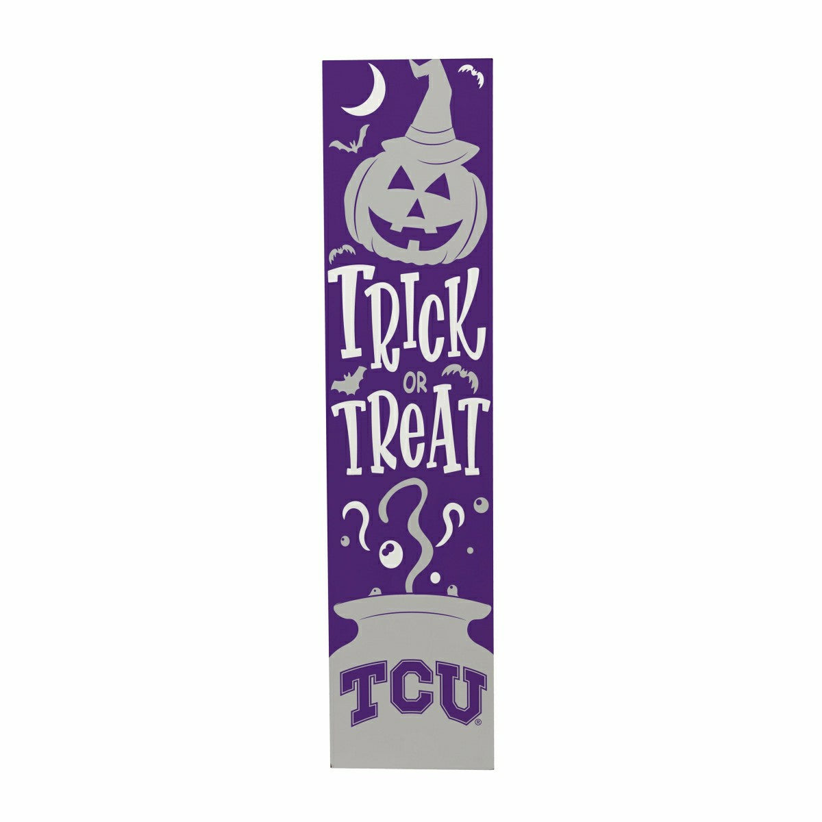 47" Double Sided Leaner, Texas Christian University, Halloween, Collegiate, Home