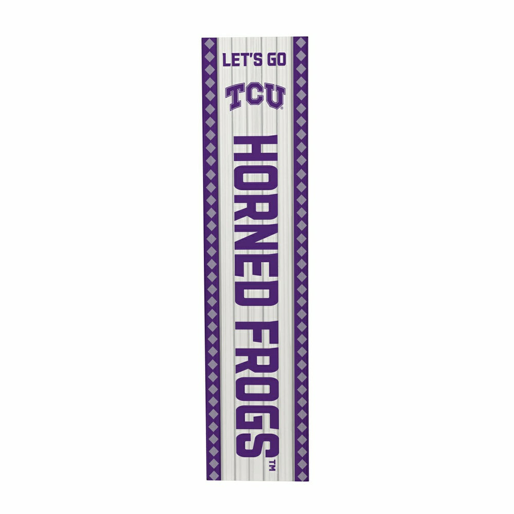 47" Double Sided Leaner, Texas Christian University, Christmas, Collegiate, Home