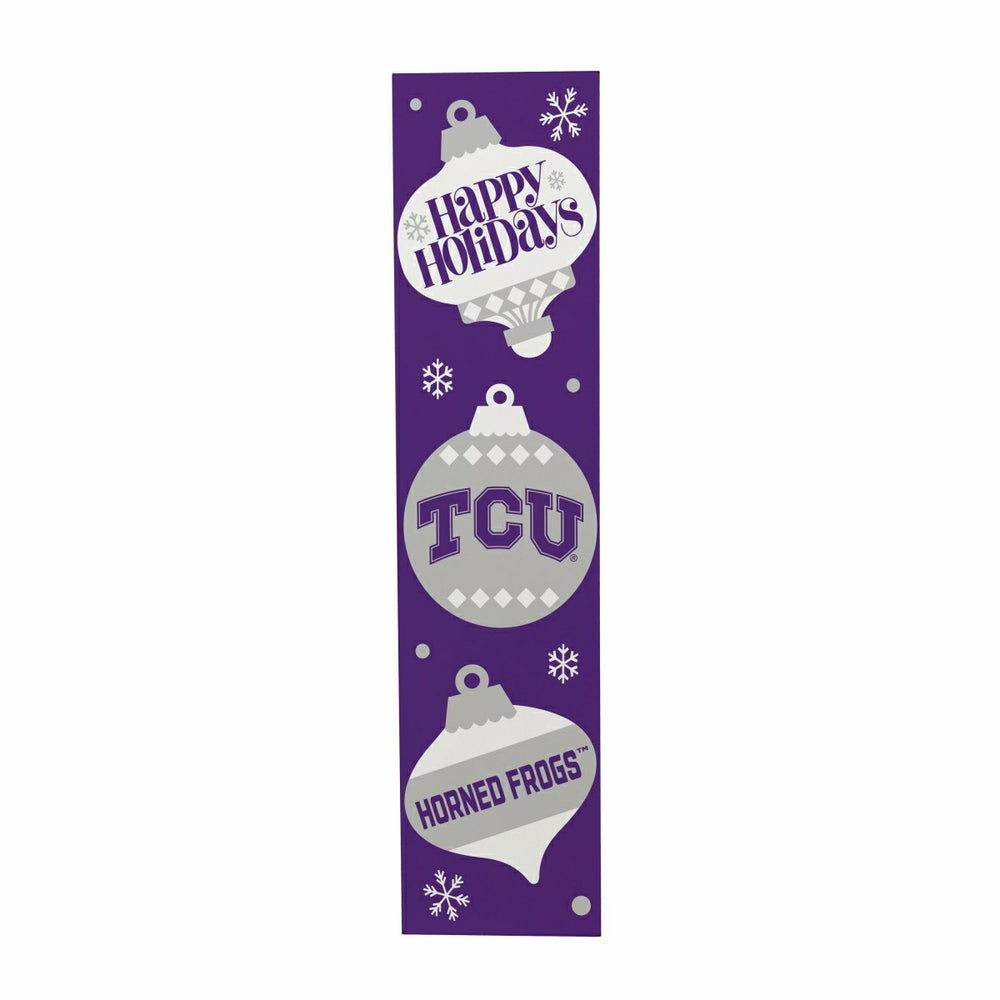 47" Double Sided Leaner, Texas Christian University, Christmas, Collegiate, Home