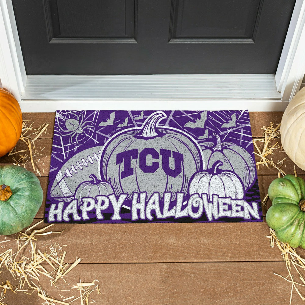 Texas Christian University Halloween PVC Mat, 28"x16", Collegiate