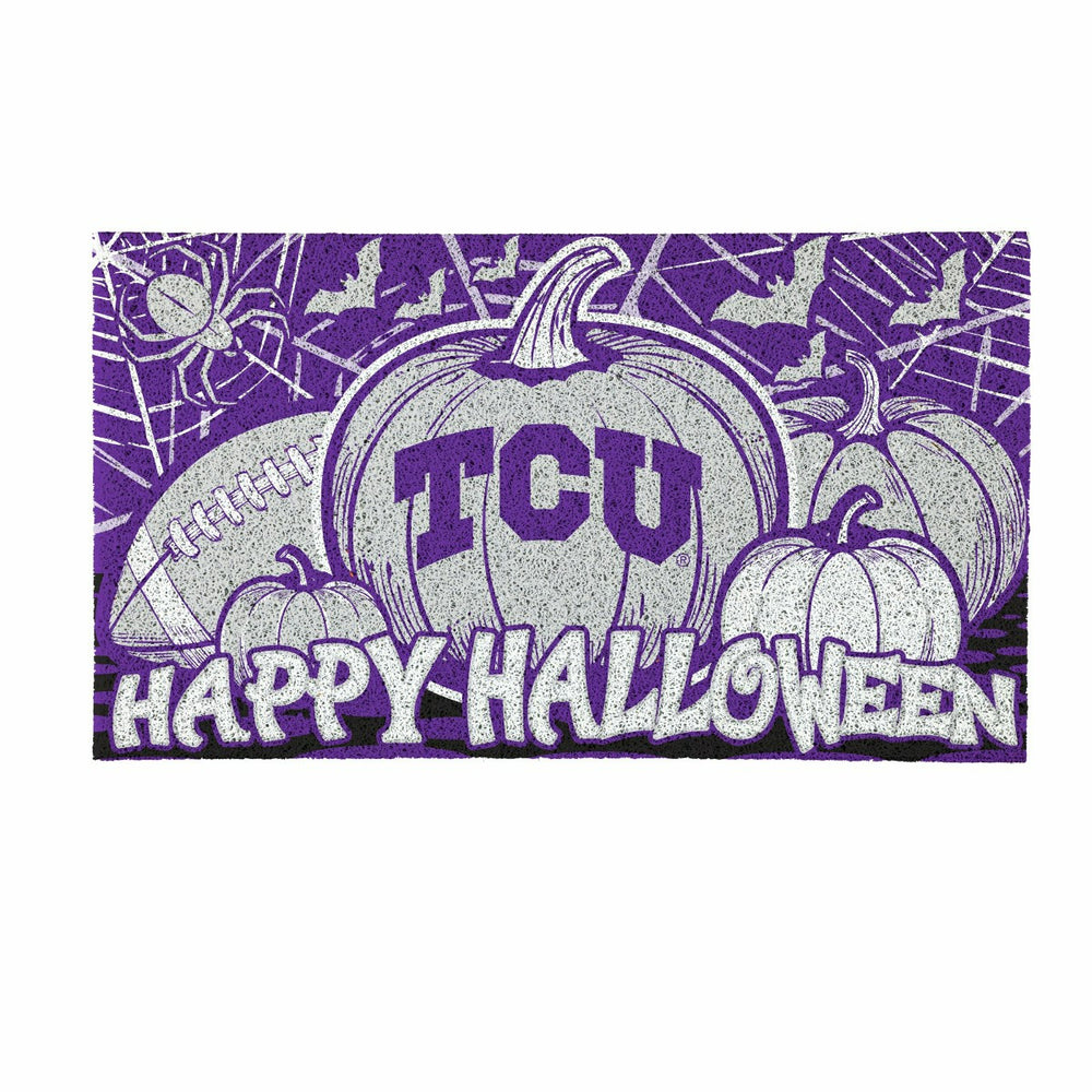 Texas Christian University Halloween PVC Mat, 28"x16", Collegiate