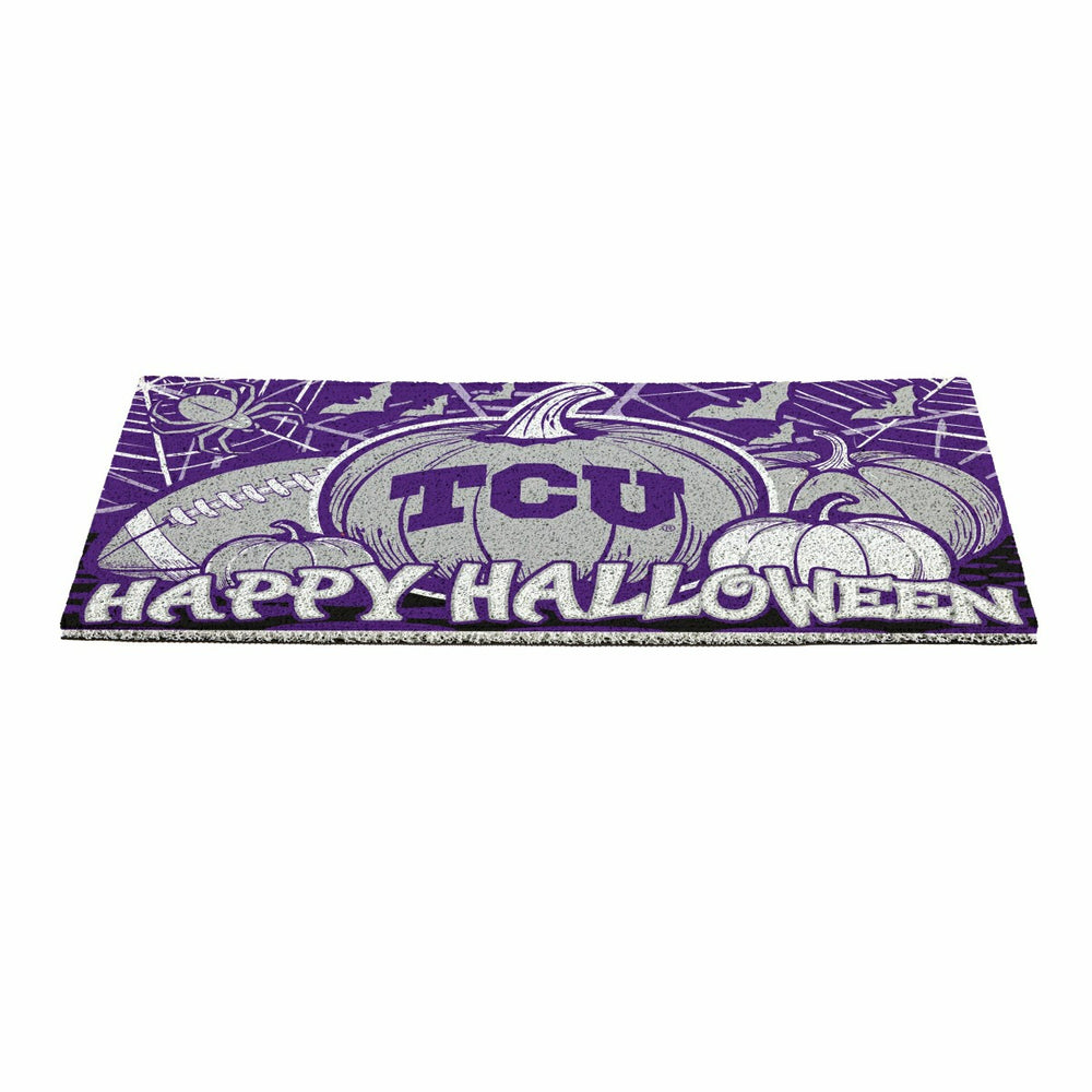 Texas Christian University Halloween PVC Mat, 28"x16", Collegiate