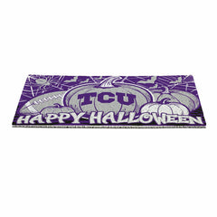 Texas Christian University Halloween PVC Mat, 28"x16", Collegiate