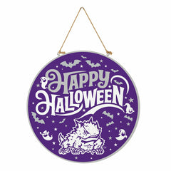 Texas Christian University Halloween Round Door Décor with Hanging Rop, Collegiate, Home