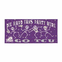 Texas Christian University Flocked Coir Halloween Sassafras Switch Mat, Collegiate