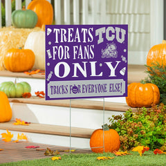 Texas Christian University Yard Sign, Halloween Treats for Fans, Collegiate, Home