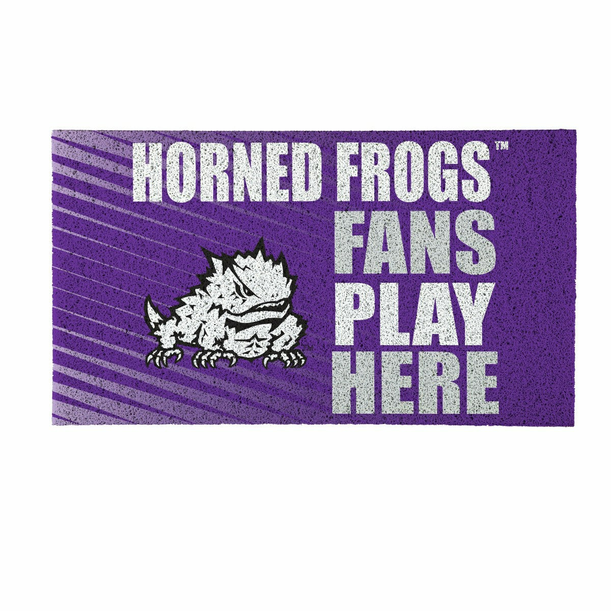 Texas Christian University Fan Mat, 28"x16", Collegiate