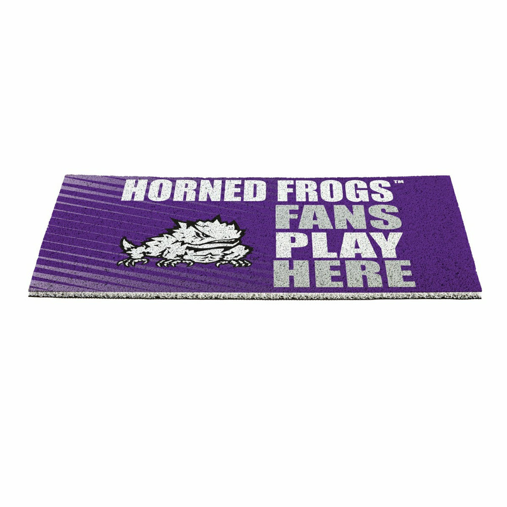 Texas Christian University Fan Mat, 28"x16", Collegiate