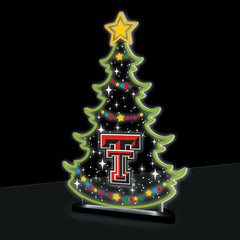 Texas Tech University College Holiday Tree Desklite LED Decor, Collegiate, Home