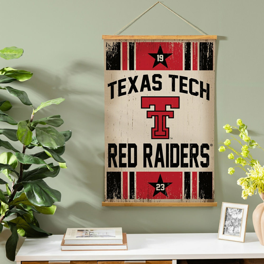 Texas Tech University, Canvas Wall Tapestry, Medium, 36x24, Collegiate, Home